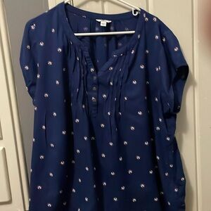 3/30 Sonoma Spring Summer top.Pleats are perfect XXL